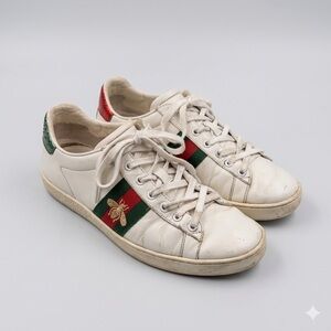 GUCCI Ace Leather Sneakers As is